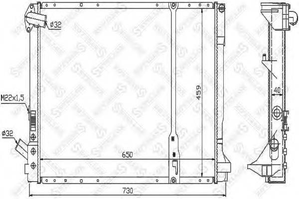 STELLOX 1025273SX Радіатор, охолодження двигуна