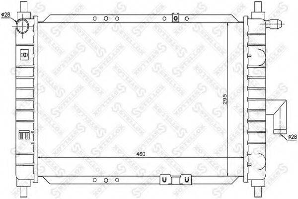 STELLOX 1025330SX Радіатор, охолодження двигуна