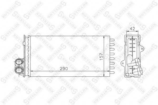 STELLOX 1035062SX Теплообмінник, опалення салону