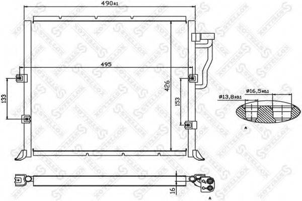 STELLOX 1045004SX Конденсатор, кондиціонер