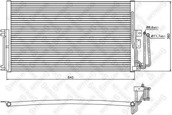 STELLOX 1045008SX Конденсатор, кондиціонер