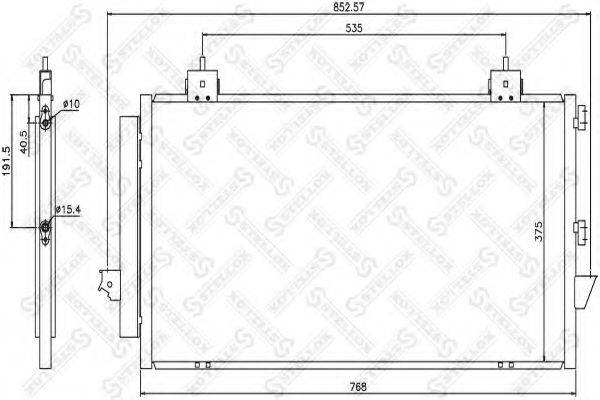 STELLOX 1045037SX Конденсатор, кондиціонер