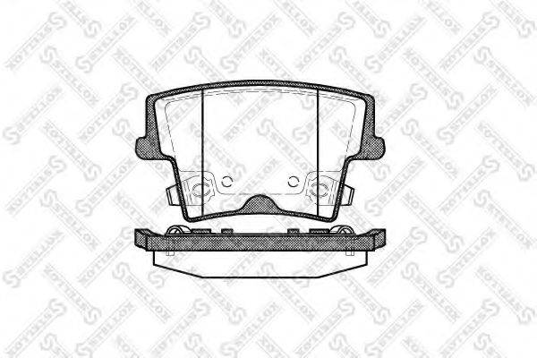 STELLOX 1138008SX Комплект гальмівних колодок, дискове гальмо