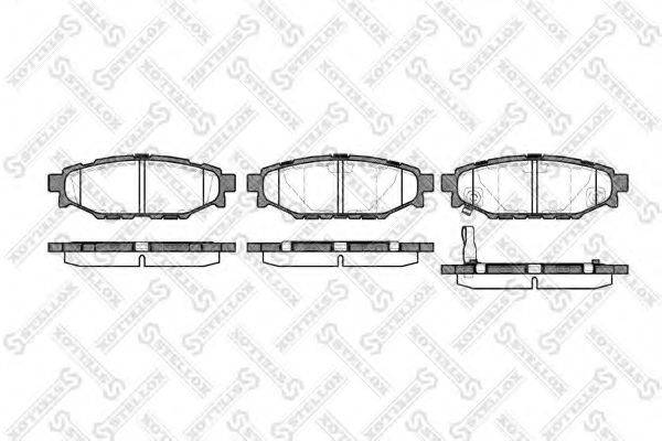 STELLOX 1147001SX Комплект гальмівних колодок, дискове гальмо