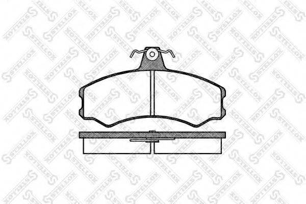 STELLOX 154002SX Комплект гальмівних колодок, дискове гальмо