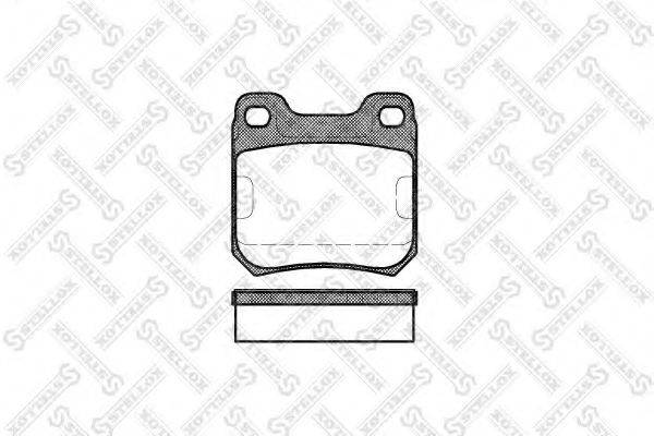 STELLOX 250040SX Комплект гальмівних колодок, дискове гальмо