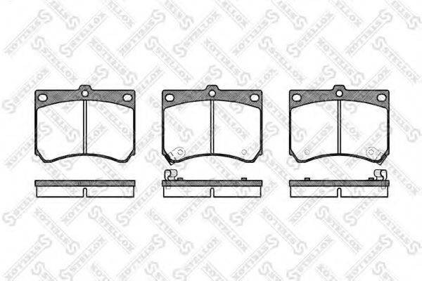 STELLOX 344002BSX Комплект гальмівних колодок, дискове гальмо