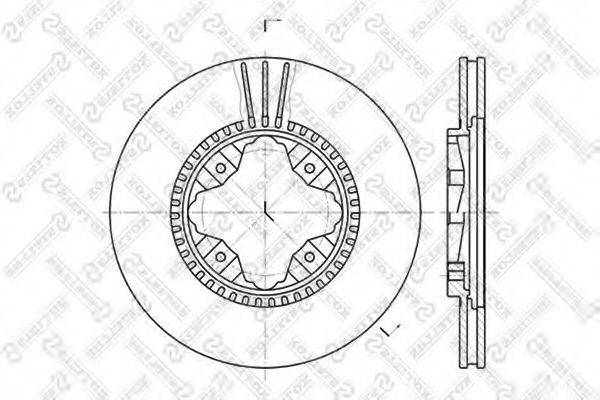 STELLOX 60202618VSX гальмівний диск