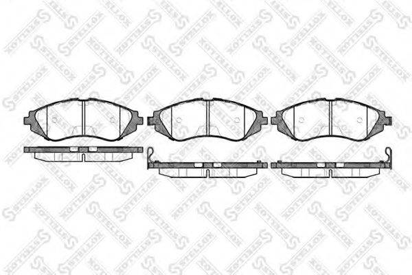 STELLOX 656002BSX Комплект гальмівних колодок, дискове гальмо