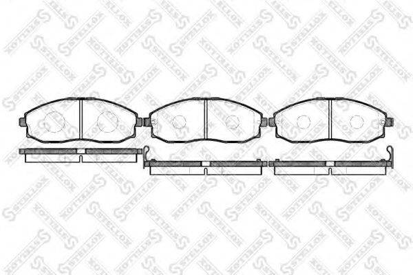 STELLOX 714002SX Комплект гальмівних колодок, дискове гальмо