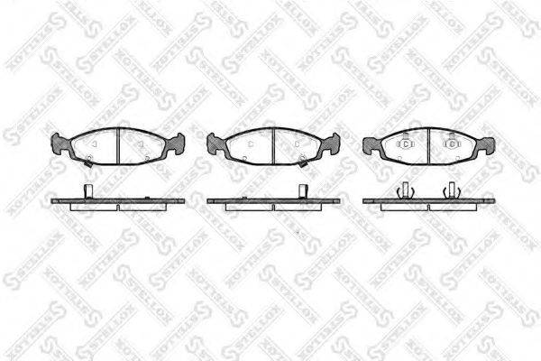 STELLOX 747002BSX Комплект гальмівних колодок, дискове гальмо