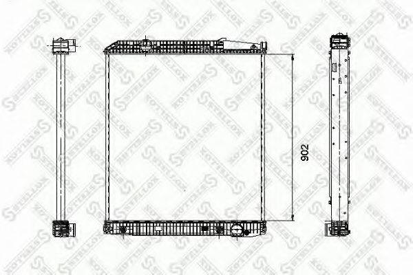 STELLOX 8103307SX Радіатор, охолодження двигуна