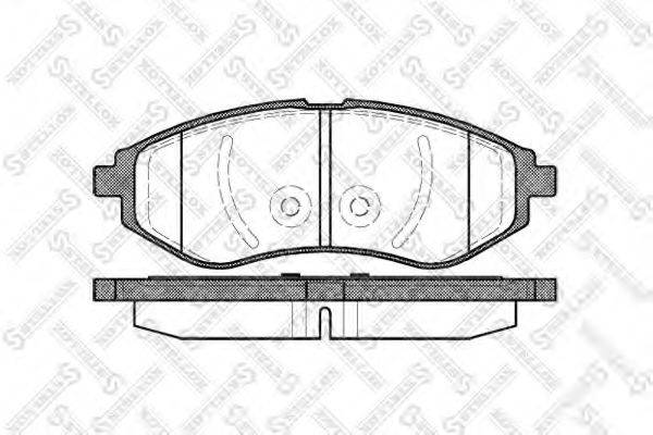 STELLOX 997000SX Комплект гальмівних колодок, дискове гальмо