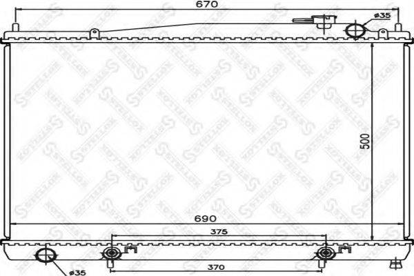 STELLOX 1025148SX Радіатор, охолодження двигуна