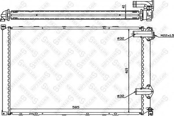 STELLOX 1025280SX Радіатор, охолодження двигуна