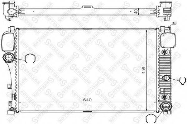 STELLOX 1025347SX Радіатор, охолодження двигуна