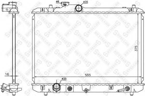 STELLOX 1025460SX Радіатор, охолодження двигуна