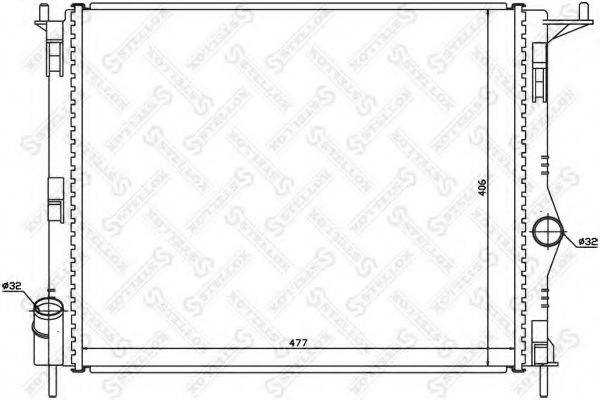 STELLOX 1025473SX Радіатор, охолодження двигуна