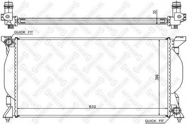 STELLOX 1025513SX Радіатор, охолодження двигуна