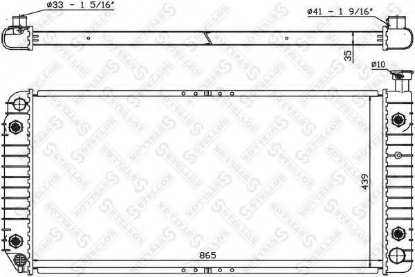 STELLOX 1025597SX Радіатор, охолодження двигуна