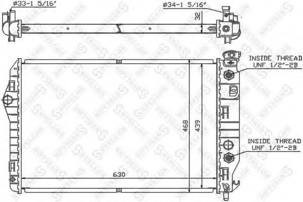 STELLOX 1025604SX Радіатор, охолодження двигуна