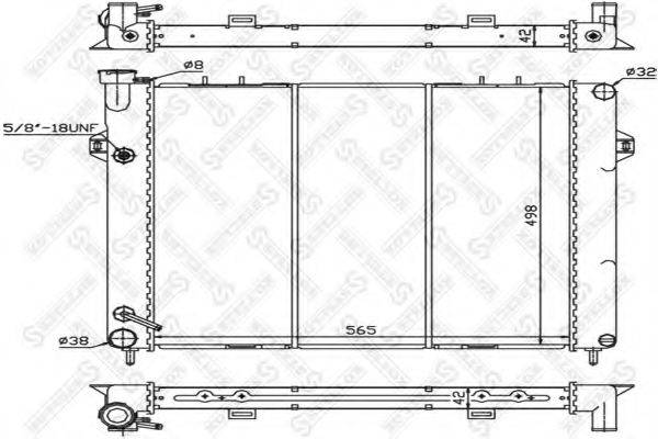 STELLOX 1025613SX Радіатор, охолодження двигуна