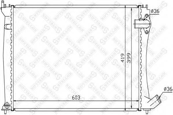 STELLOX 1025650SX Радіатор, охолодження двигуна