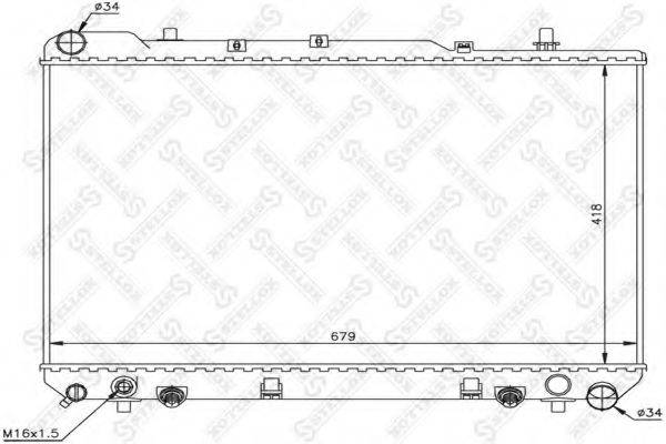 STELLOX 1025684SX Радіатор, охолодження двигуна