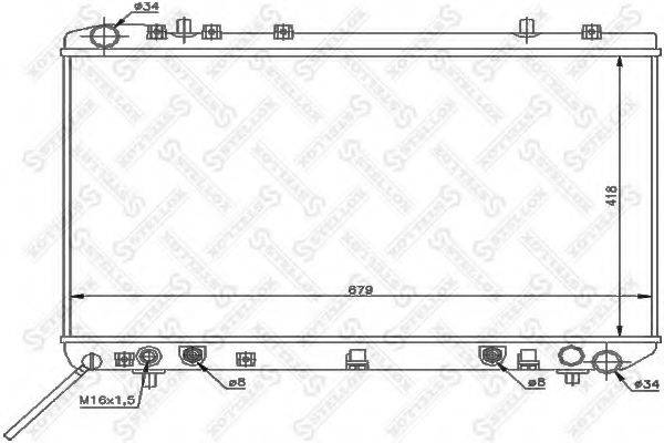 STELLOX 1025690SX Радіатор, охолодження двигуна