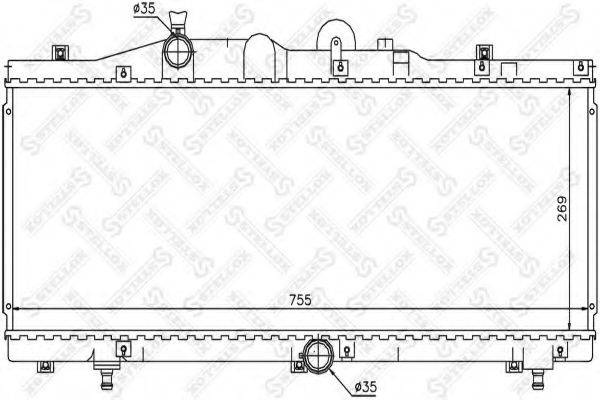 STELLOX 1025691SX Радіатор, охолодження двигуна