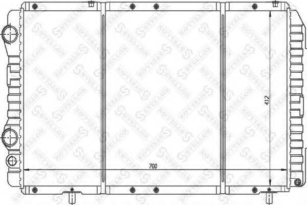 STELLOX 1025752SX Радіатор, охолодження двигуна