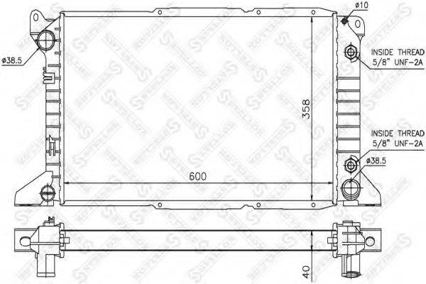 STELLOX 1025821SX Радіатор, охолодження двигуна