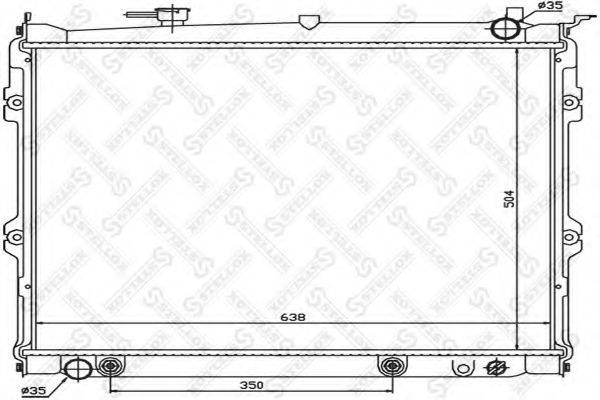 STELLOX 1025842SX Радіатор, охолодження двигуна