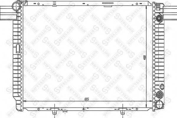 STELLOX 1025867SX Радіатор, охолодження двигуна