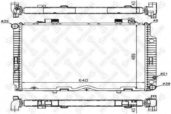 STELLOX 1025884SX Радіатор, охолодження двигуна