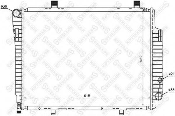 STELLOX 1025886SX Радіатор, охолодження двигуна