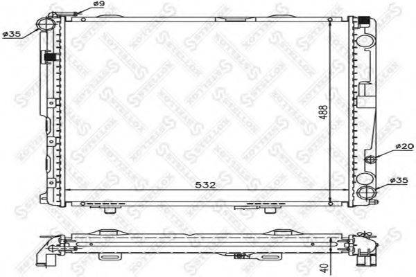 STELLOX 1025904SX Радіатор, охолодження двигуна