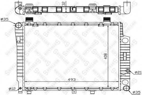 STELLOX 1025920SX Радіатор, охолодження двигуна