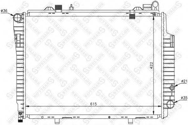 STELLOX 1025926SX Радіатор, охолодження двигуна