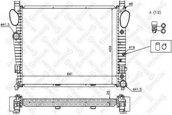 STELLOX 1025930SX Радіатор, охолодження двигуна