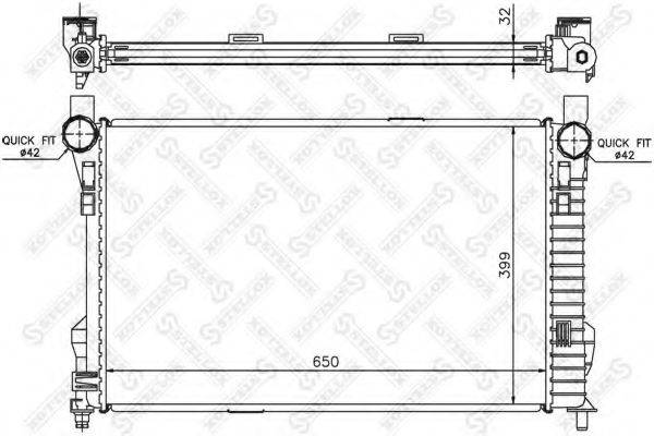 STELLOX 1025933SX Радіатор, охолодження двигуна