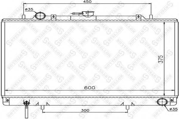 STELLOX 1025940SX Радіатор, охолодження двигуна