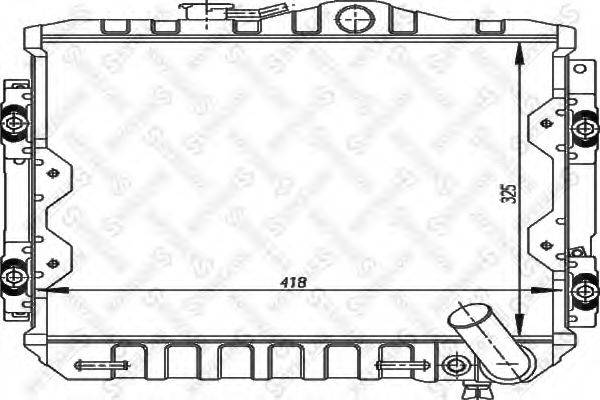 STELLOX 1025942SX Радіатор, охолодження двигуна