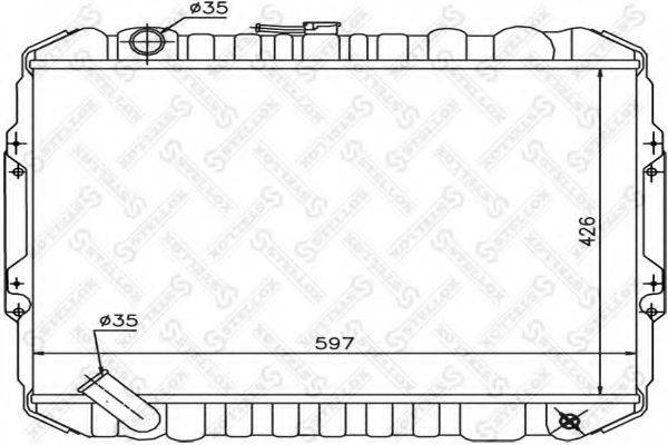 STELLOX 1025963SX Радіатор, охолодження двигуна