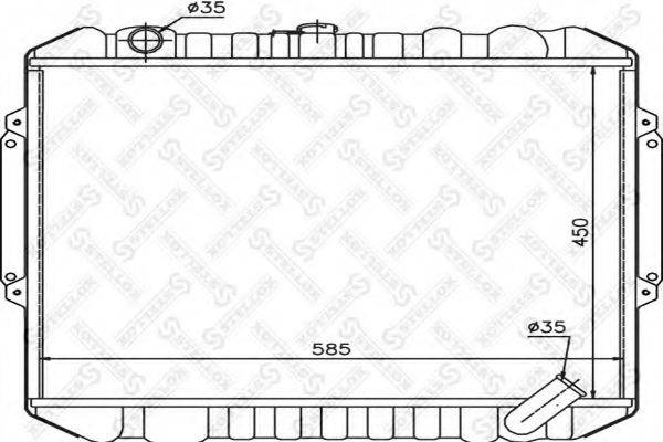 STELLOX 1025967SX Радіатор, охолодження двигуна