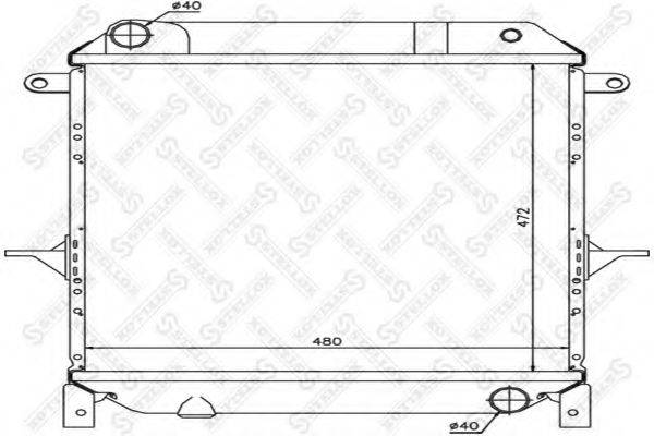 STELLOX 1025974SX Радіатор, охолодження двигуна