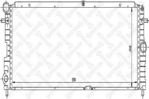 STELLOX 1026007SX Радіатор, охолодження двигуна