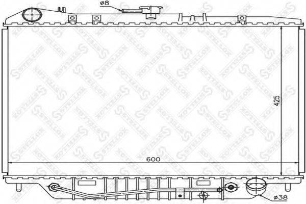 STELLOX 1026058SX Радіатор, охолодження двигуна