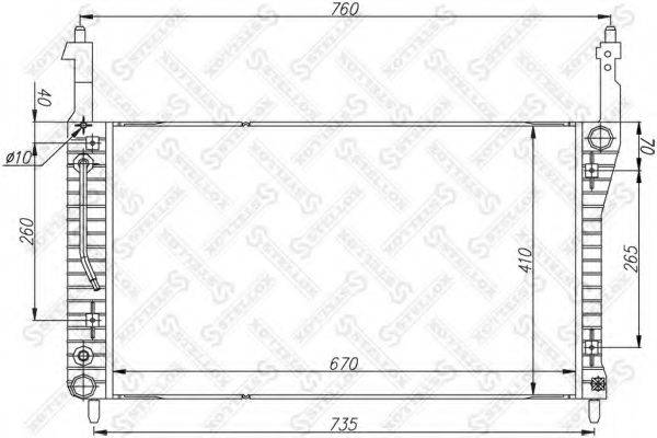 STELLOX 1026059SX Радіатор, охолодження двигуна