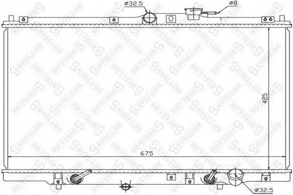 STELLOX 1026087SX Радіатор, охолодження двигуна